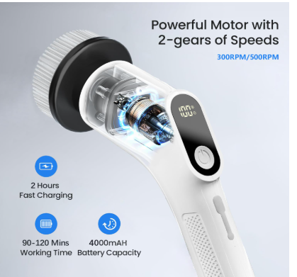 7 in 1 Multifunction Electric Spin Scrubber.