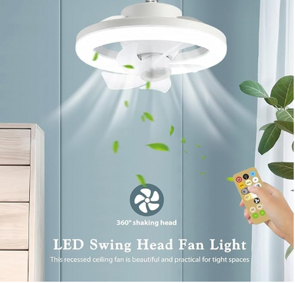 Acrylic Ceiling Fan With Led Light