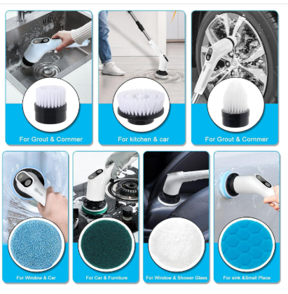 7 in 1 Multifunction Electric Spin Scrubber.