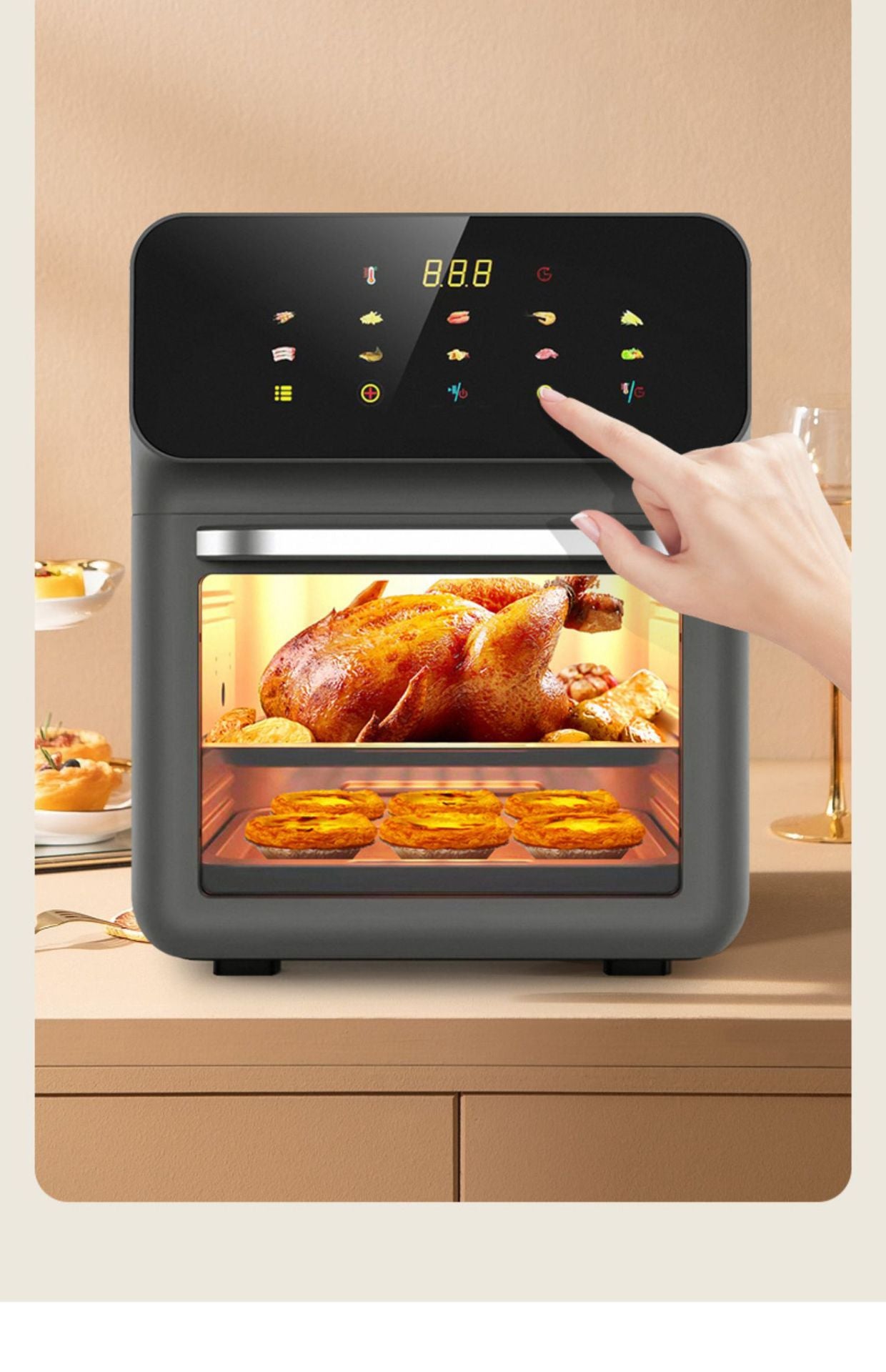 Smart Digital Air Fryer Oven.